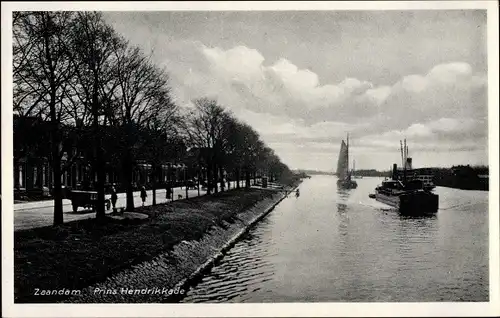 Ak Zaandam Zaanstad Nordholland, Prins Hendrikkade