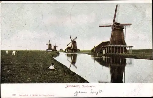 Ak Zaandam Zaanstad Nordholland, Valdeursloot