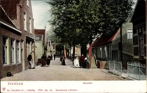 Ak Zaandam Zaanstad Nordholland, Oostzijde