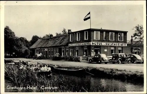 Ak Giethoorn Overijssel Niederlande, Hotel Centrum De Gieterse zaak