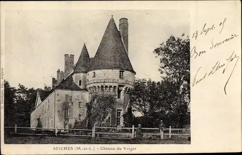 Ak Seiches Maine et Loire, Château du Verger