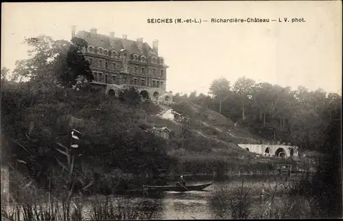 Ak Seiches Maine et Loire, Richardiere-Chateau