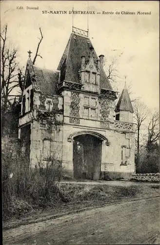 Ak Saint Martin d'Estreaux Loire, Château Morand, Entrée