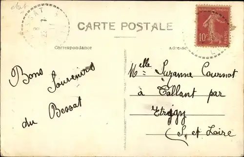 Ak Le Bessat Loire, Le Nouvelle Église