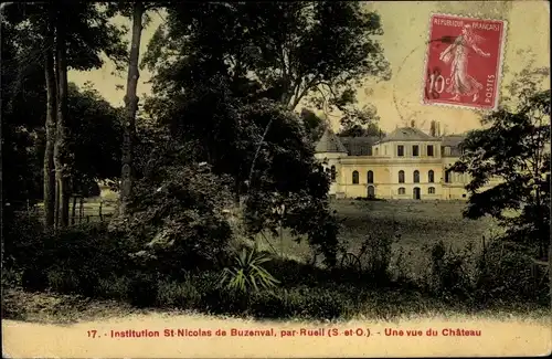 Ak Rueil Hauts de Seine, Institution Saint Nicolas de Buzenval, Une vue du Chateau