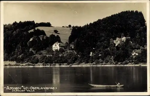 Ak Oberlandshag Aschach an der Donau Oberösterreich, Dr. Faust Villa