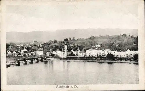 Ak Aschach an der Donau Oberösterreich, Blick auf den Ort