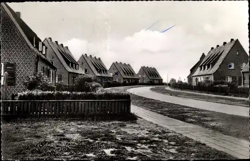 Ak List auf Sylt, Nordseebad, Buttgraben, Blick auf Wohnhäuser