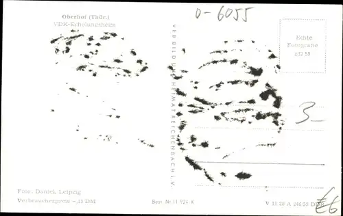 Ak Oberhof im Thüringer Wald, VDK-Erholungsheim