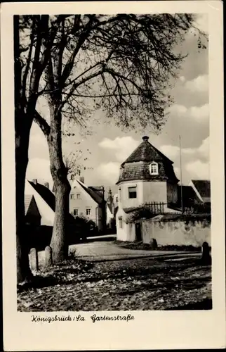 Ak Königsbrück in der Oberlausitz, Gartenstraße