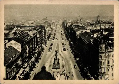 Ak Praha Prag, Wenzelsplatz, Denkmal