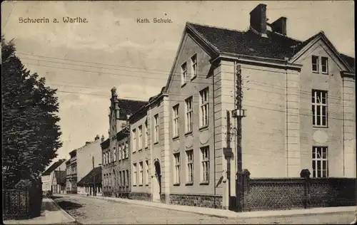 Ak Skwierzyna Schwerin Warthe Ostbrandenburg, Katholische Schule