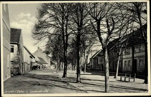 Ak Jessen an der Elster, Lindenstraße