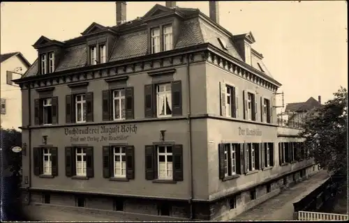 Foto Ak Freudenstadt im Nordschwarzwald, Buchdruckerei August Rösch, Verlag Der Renchthäler