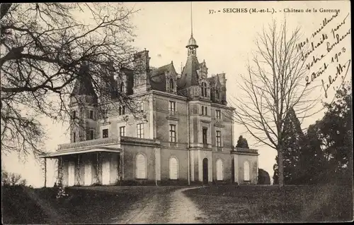 Ak Seiches Maine et Loire, Chateau de la Garenne