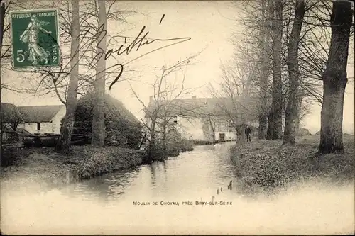 Ak Bray sur Seine Seine et Marne, Moulin de Choyau