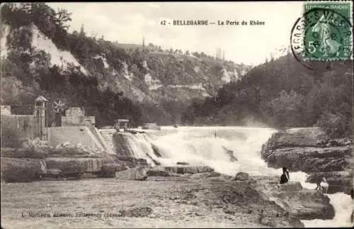 Ak Bellegarde Ain, La Perte du Rhone