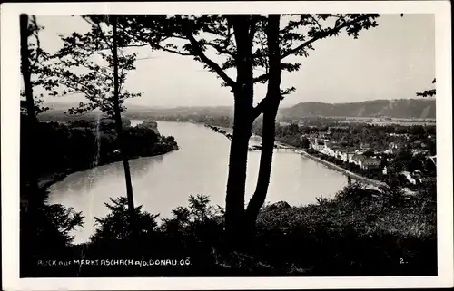Ak Markt Aschach an der Donau Oberösterreich, Blick auf den Ort