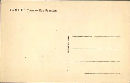Ak Graulhet Tarn, Rue Panessac