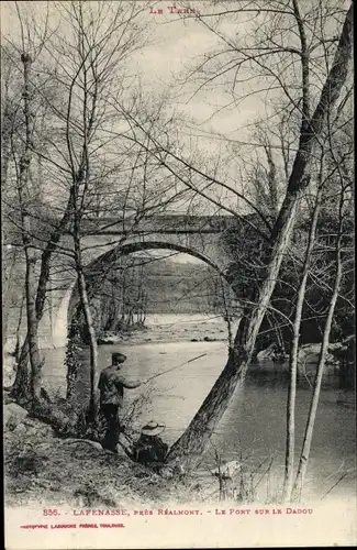 Ak Lafenasse Réalmont Tarn, Le Pont sur le Dadou