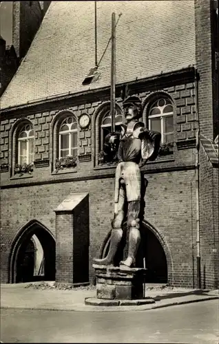 Ak Stendal in Sachsen Anhalt, Rolandsäule