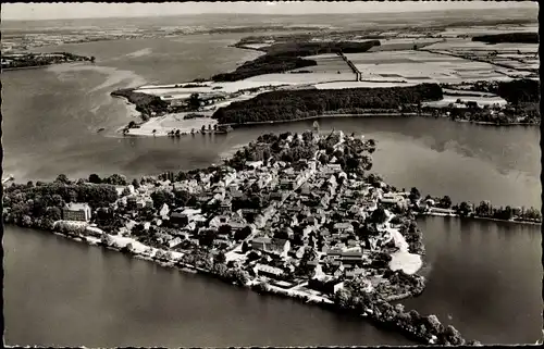 Ak Ratzeburg im Herzogtum Lauenburg, Fliegeraufnahme der Insel