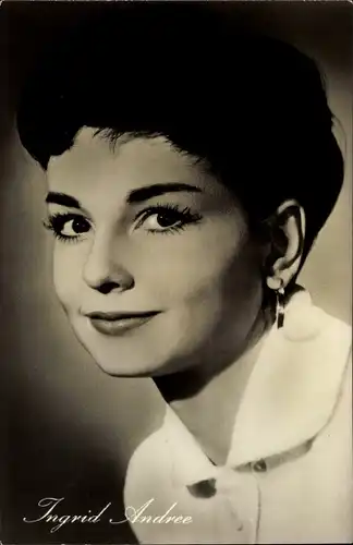 Ak Schauspielerin Ingrid Andree, Portrait