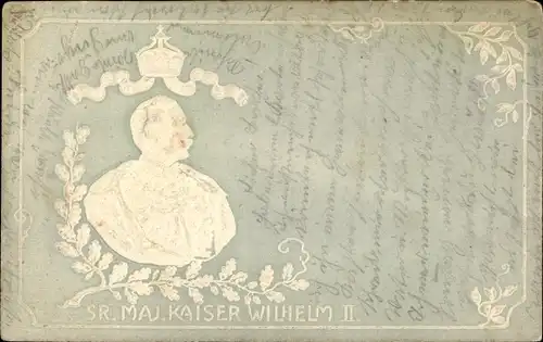 Präge Ak Kaiser Wilhelm II.