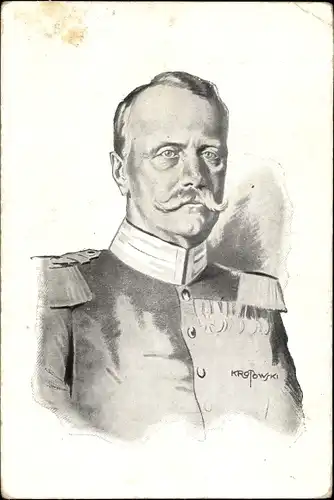 Künstler Ak Großherzog Friedrich II von Baden, Portrait