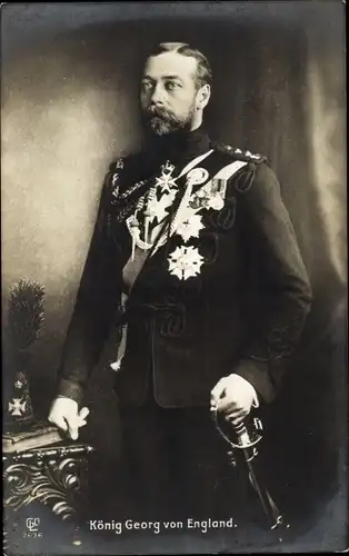 Ak George V, König Georg von England
