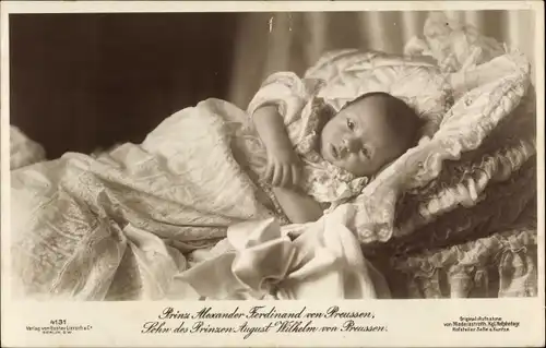 Ak Prinz Alexander Ferdinand von Preußen, Sohn des Prinzen August Wilhelm von Preußen, Liersch 4131