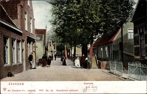 Ak Zaandam Zaanstad Nordholland, Oostzijde