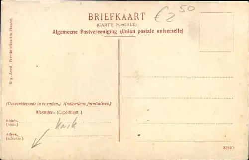 Ak Zaandam Zaanstad Nordholland, Westzijde van af de Papepadsluis