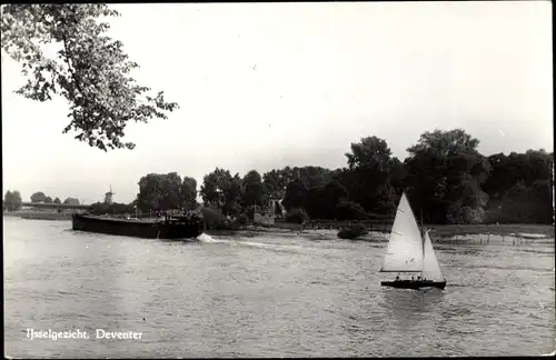 Ak Deventer Overijssel Niederlande, Ijsselgezicht, Segelpartie