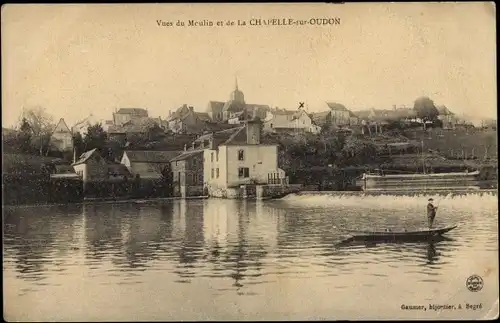 Ak Chapelle Saint Oudon Maine-et-Loire, Vues du Moulin, Blick auf den Ort