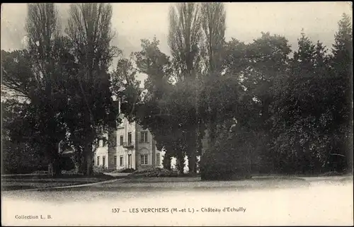 Ak Les Verchers Maine et Loire, Chateau d'Echuilly