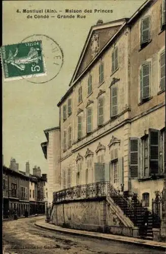 Ak Montluel Ain, Maison des Princes de Conde, Grande Rue