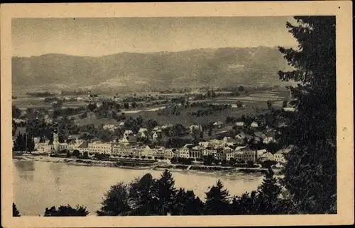 Ak Markt Aschach an der Donau Oberösterreich, Stadtpanorama, Oberdonau