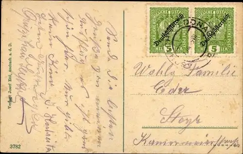 Ak Aschach an der Donau Oberösterreich, Oberer Markt