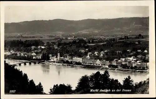 Ak Markt Aschach an der Donau Oberösterreich, Blick auf den Ort