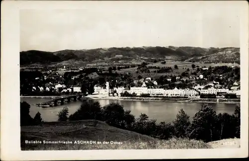 Ak Aschach an der Donau Oberösterreich, Blick auf die Stadt
