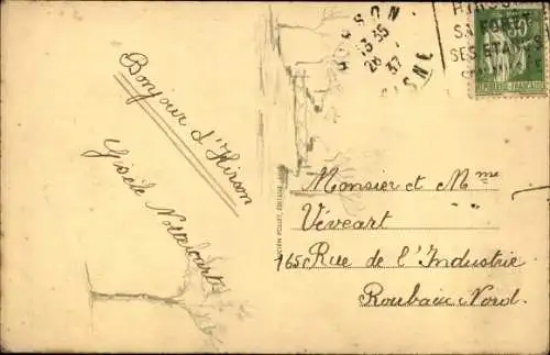 Ak Hirson Aisne, L'Etang de Blangy