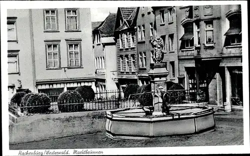 Ak Hachenburg Westerwald Rheinland Pfalz, Marktbrunnen