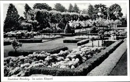 Ak Bad Meinberg am Teutoburger Wald, Partie im neuen Kurpark