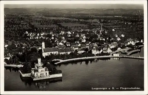 Ak Langenargen am Bodensee, Fliegeraufnahme