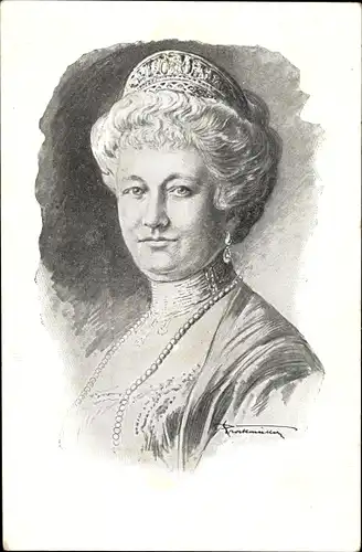 Künstler Ak Kaiserin Auguste Viktoria von Preußen