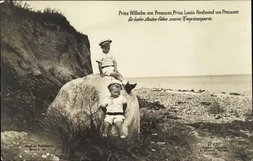 Ak Prinz Wilhelm von Preußen, Prinz Louis Ferdinand von Preußen