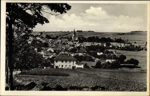 Ak Tanna in Thüringen, Fernsicht zum Ort