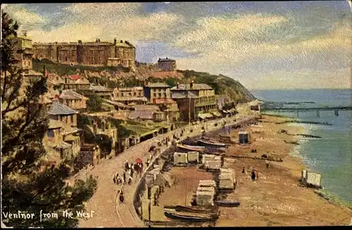 Ak Ventnor Isle of Wight England, View of the town from the west