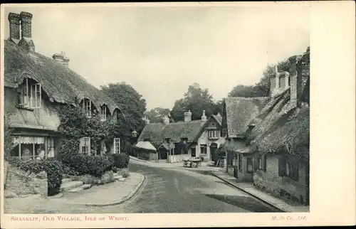 Ak Shanklin Isle of Wight England, Old Village, Street View
